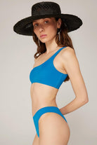 Haracci-Auretta Tek Omuzlu Brazilian Mavi Bikini Set-Bikini & Mayo-4-Milagron.com