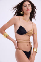 Haracci-Isis Siyah Altın Rengi Bikini-Bikini & Mayo-2-Milagron.com