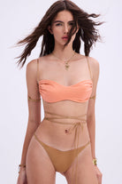 Haracci-Isis Yavruağzı Altın Rengi Bikini-Bikini & Mayo-6-Milagron.com