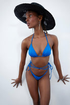 Haracci-Isla İpli Üçgen Mavi Bikini Set-Bikini & Mayo-5-Milagron.com