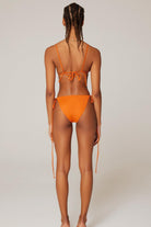 Haracci-Isla İpli Üçgen Turuncu Bikini Set-Bikini & Mayo-2-Milagron.com