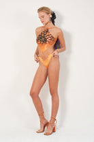 Haracci-Queen of Flowers Halter Mayo Mango Sarısı-Mayo-4-Milagron.com