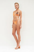 Haracci-Queen of Flowers Üçgen Bikini Mango Sarısı-Bikini & Mayo-4-Milagron.com