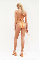 Haracci-Queen of Flowers Üçgen Bikini Mango Sarısı-Bikini & Mayo-5-Milagron.com