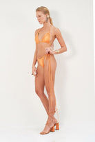 Haracci-Queen of Flowers Üçgen Bikini Mango Sarısı-Bikini & Mayo-7-Milagron.com