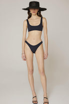 Haracci-Sierra Bra Görünümlü Sportif Derin Koyu Lacivert Bikini Set-Bikini & Mayo-3-Milagron.com