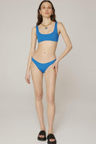 Haracci-Sierra Bra Görünümlü Sportif Mavi Bikini Set-Bikini & Mayo-1-Milagron.com