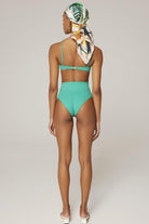 Haracci-Solana Pin-Up Yüksek Belli Yeşil Bikini Set-Bikini & Mayo-2-Milagron.com