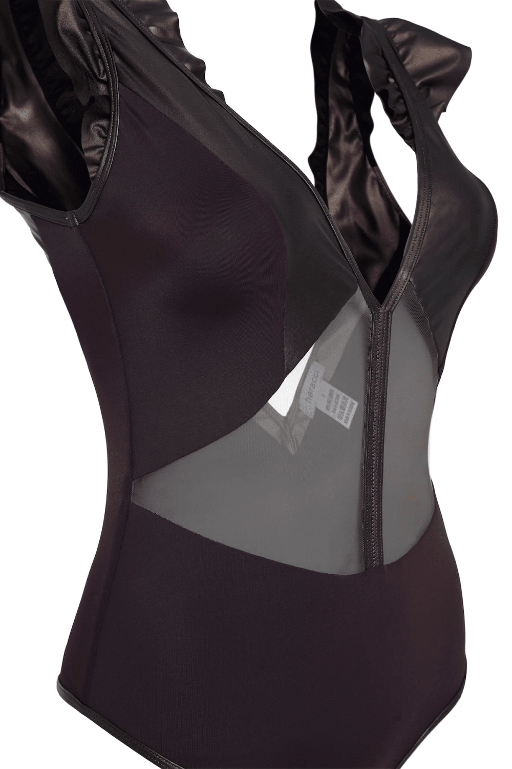 Haracci-Wings of a Queen Mayo Koyu Kahverengi-Bikini & Mayo-7-Milagron.com