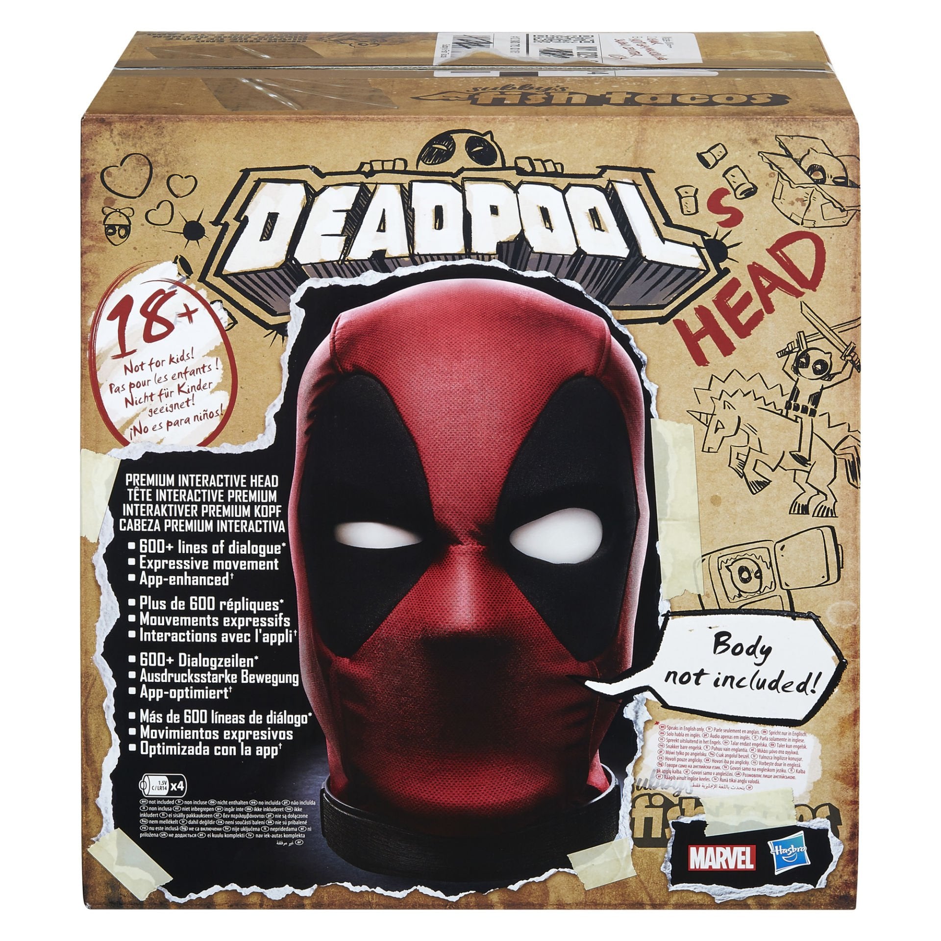 Marvel Legends Deadpool’S Head Premium İNteraktif Kafa Heykeli