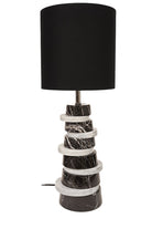 Haus 34-Round Mix Mermer Abajur-Abajur-1-Milagron.com