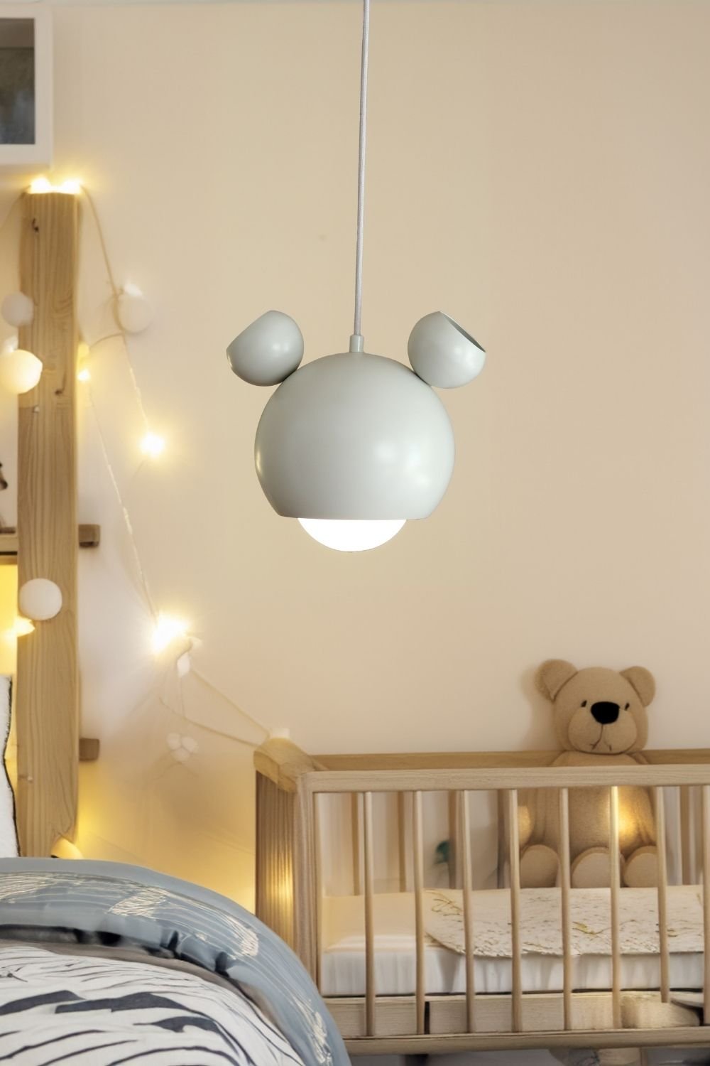 Heirloom-Mickey Gri Sarkıt Lamba-Avize-1-Milagron.com