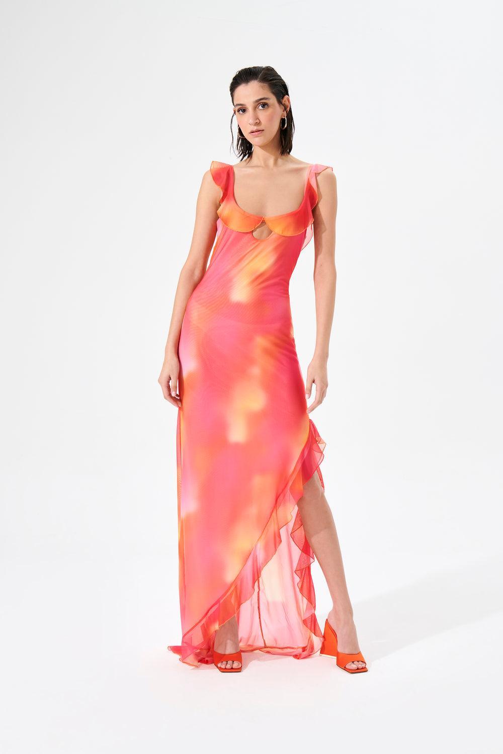 Herfetch-Orange Blossom Dress-Elbise-1-Milagron.com