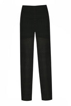 Hip + Happen-Jasmine Mesh Kumaş Yüksek Bel Pantolon-Kumaş Pantolon-2-Milagron.com