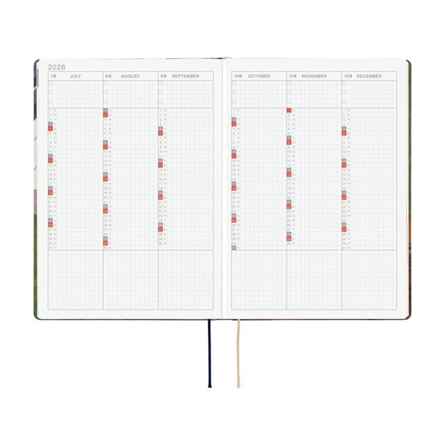 Hobonichi Techo Hon - A5 English - Hiroko Kubota: Waiting On The Chord - 2026 Jan Start