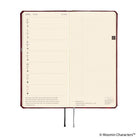 Hobonichi Techo Weeks English Slim Schedule Book - Little My : 2026 Monday Start Deep Red