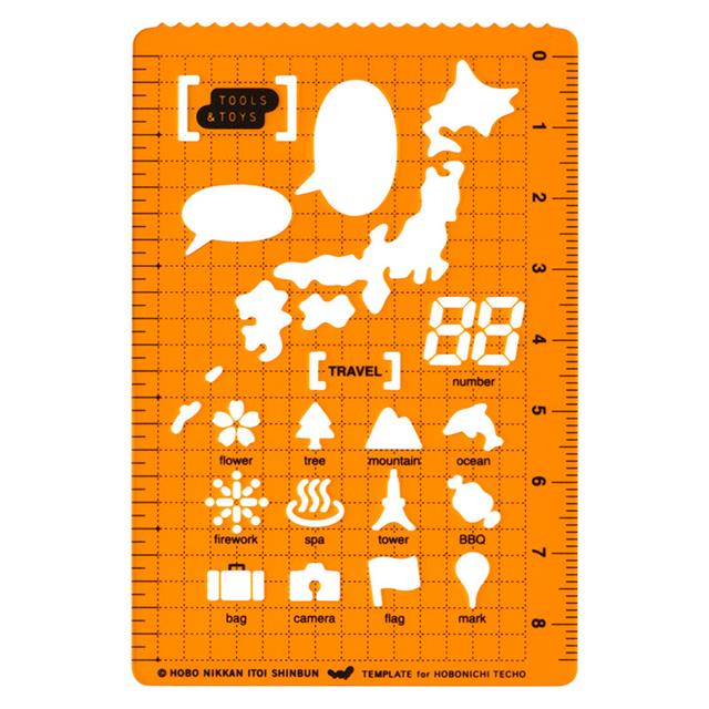 Hobonichi-Hobonichi Accessory Stencil Travel şablon-Test-1-Milagron.com