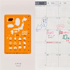 Hobonichi-Hobonichi Accessory Stencil Travel şablon-Test-2-Milagron.com