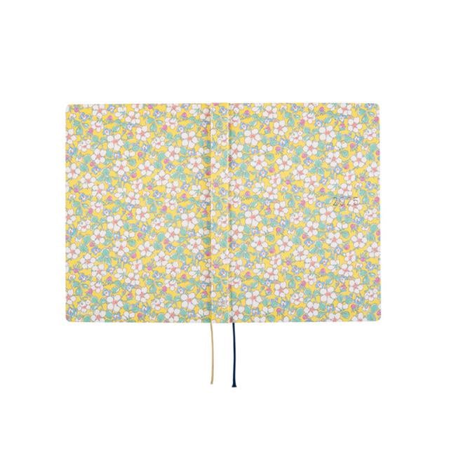 Hobonichi-Hon A5 2025 Japanese Version Liberty Fabrics:Paysanne Blossom Ajanda/Planner-Çizgili-9-Milagron.com