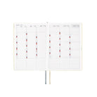 Hobonichi-Hon A5 2025 Japanese Version Slash (Ivory) Delivery Ajanda/Planner-Çizgili-7-Milagron.com