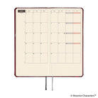 Hobonichi Techo Weeks Japanese Slim Schedule Book - Little My : 2026 Monday Start Deep Red