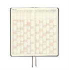 Hobonichi-Hobonichi Techo Weeks 2025 Paper Series: Black Gingham-Çizgili-12-Milagron.com