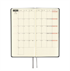 Hobonichi-Hobonichi Techo Weeks 2025 Paper Series: Black Gingham-Çizgili-8-Milagron.com