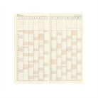 Hobonichi-Hobonichi Techo Weeks Mega B6 Deri Kapak Slim Colors: Rich Purple-Çizgili-12-Milagron.com