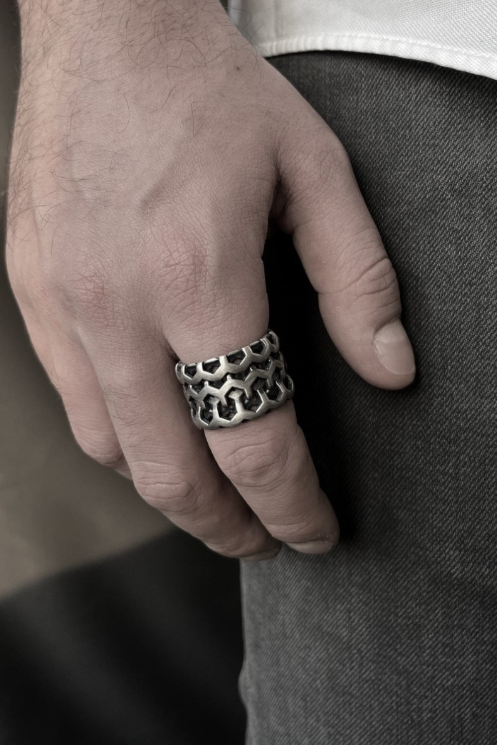 Ablaq 925 Ayar Gümüş Yüzük - 0