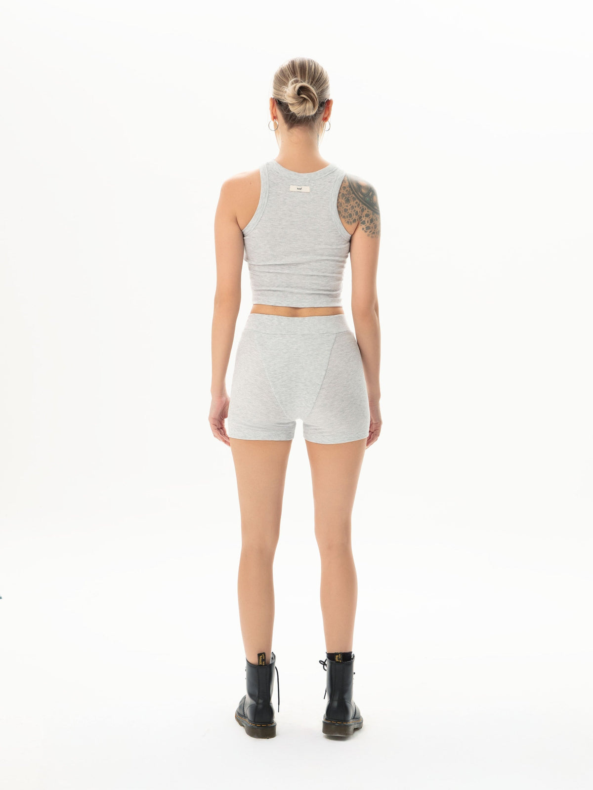 Kaşkorse Gri Crop Top - 3
