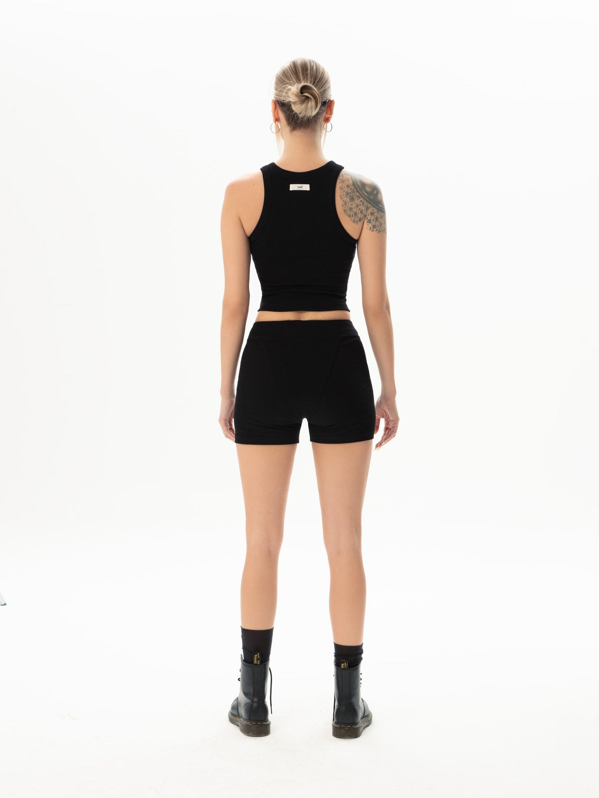 Kaşkorse Siyah Crop Top - 2
