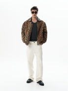 Leopar Desen Gabardin Mont