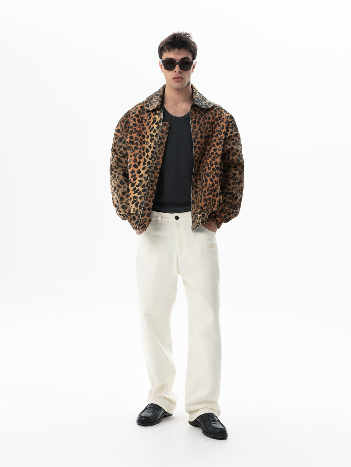 Leopar Desen Gabardin Mont