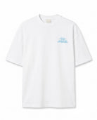 Mavi Graffiti Baskılı Ekru Oversize T-Shirt