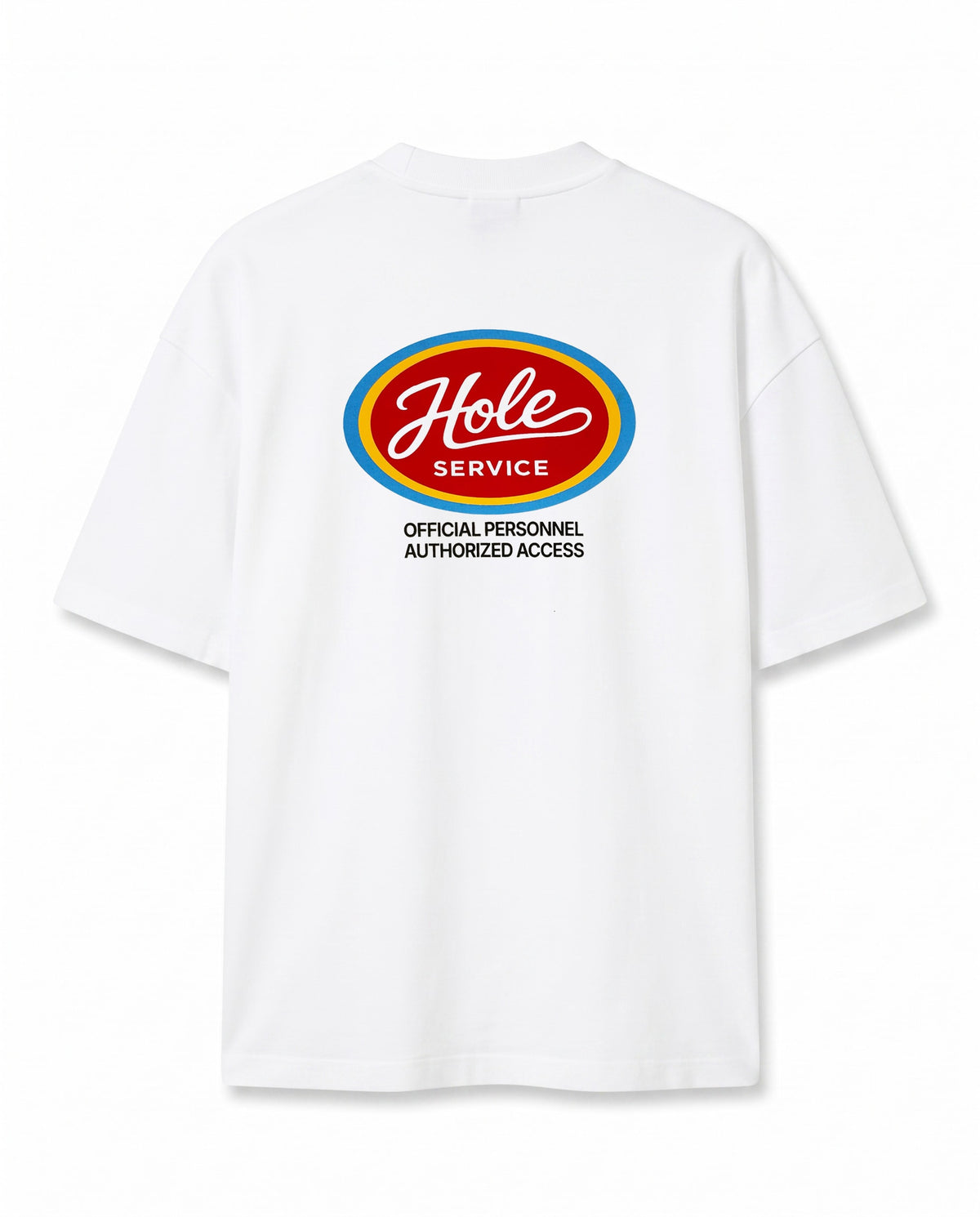 Retro Logo Baskılı Ekru Oversize T-Shirt