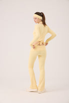 Bağlamalı Crop Kesim Ellen Bolero Sarı
