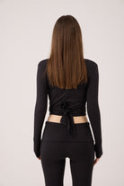 Bağlamalı Crop Kesim Ellen Bolero Siyah