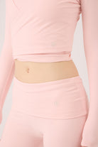 Beli Kıvrımlı Flare Ellen Tayt Pantolon Pembe