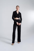 Beli Lastikli Esnek Comfy Pantolon Siyah