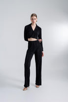 Beli Lastikli Esnek Comfy Pantolon Siyah
