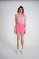 Holly Lolly-Candy T-Shirt, Pembe-T-Shirts-3-Milagron.com