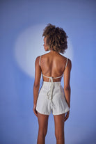 Crop Model Bağlamalı Playa Büstiyer Beyaz