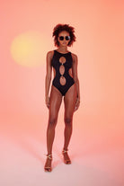 Cutout Kesim H Aksesuarlı Daring Mayo Siyah