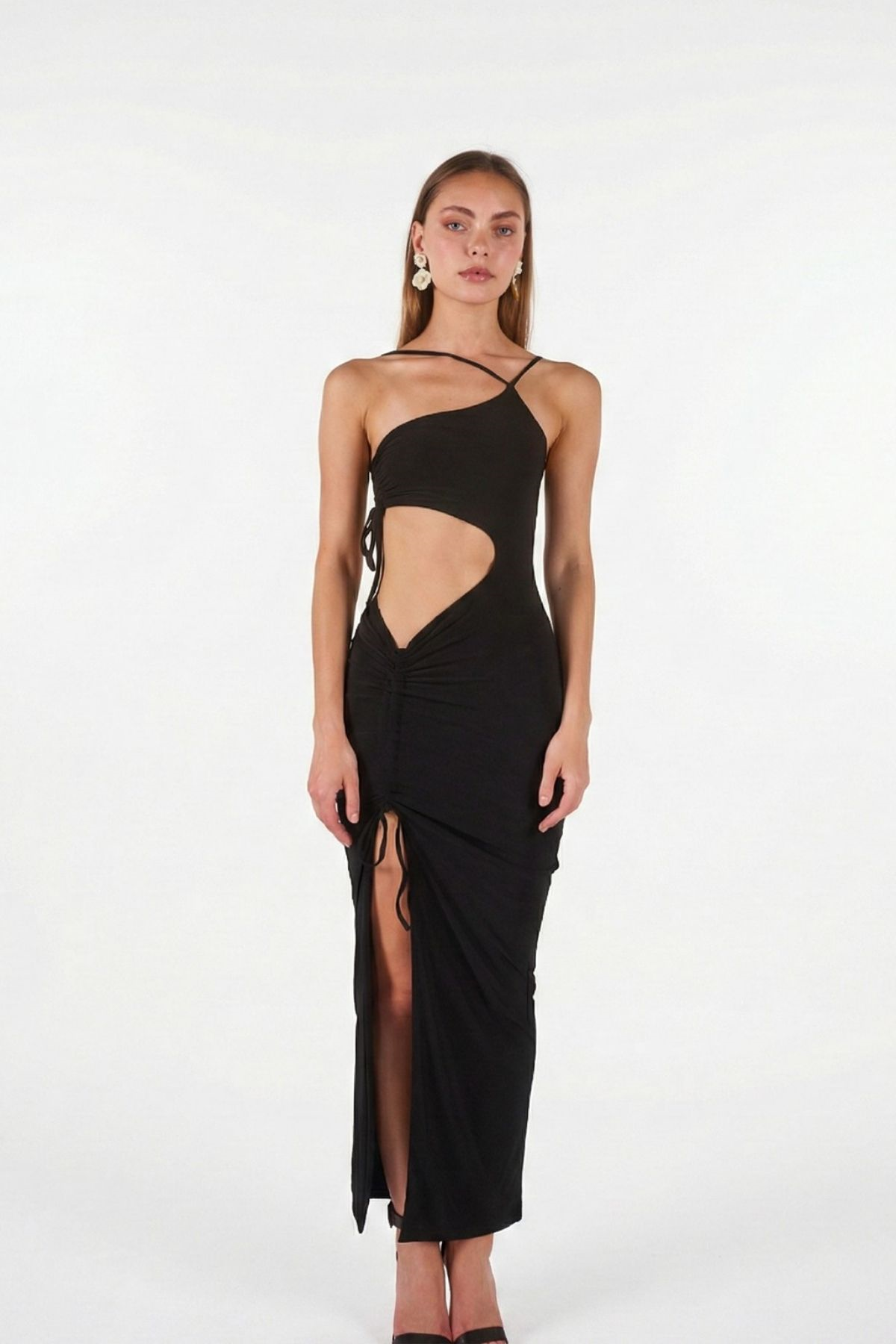 Holly Lolly-Ellie Elbise, Siyah-Elbise-1-Milagron.com