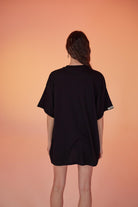Pamuklu Unisex Oversize Lure Tshirt Siyah