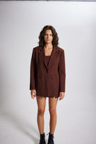 Panky Blazer Ceket Kahve