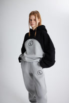 Şardonlu 3 İplik Kumaş Oversize Kapişonlu Revenge Sweatshirt Gri