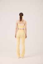 Yüksek Bel Flare Fabiola Tayt Pantolon Sarı