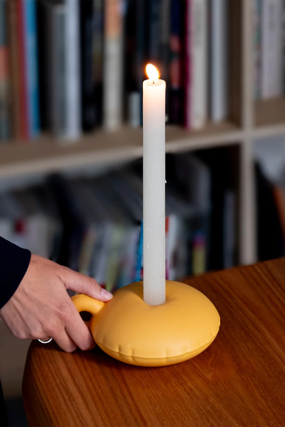 Home Studyo-Candy - Yolk Matte Şamdan-Mumluk & Şamdan-1-Milagron.com