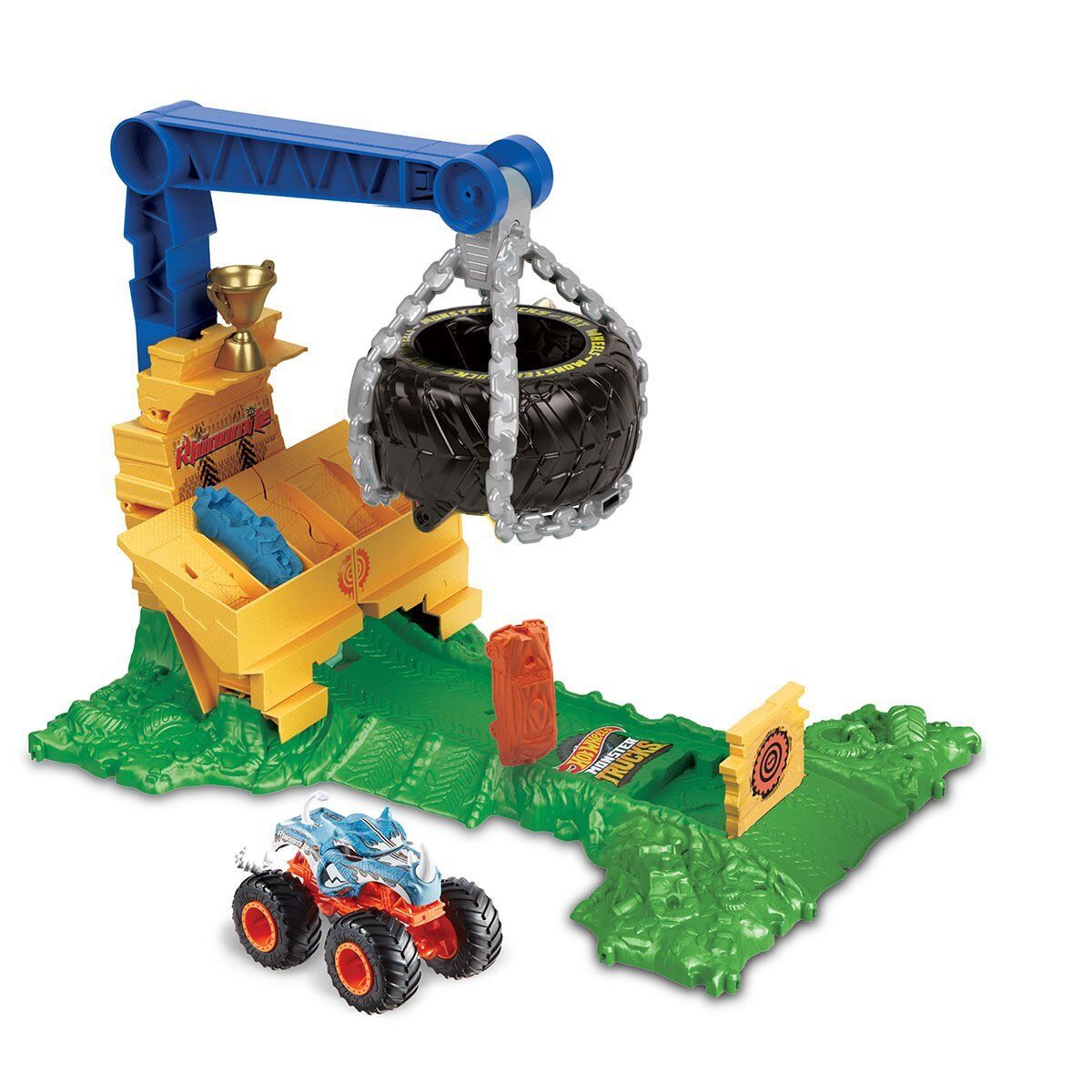 Htp18 Hot Wheels Monster Trucks Arenada Rhinomite Mücadelesi